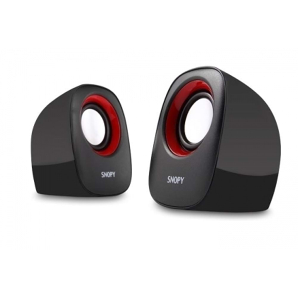 Snopy SN-120 2.0 Siyah/Kırmızı USB Speaker