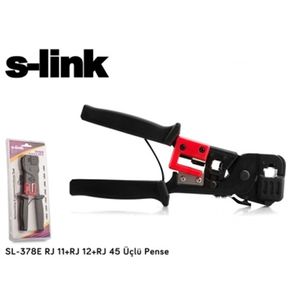 S-link SL-378E RJ 11+RJ 12+RJ 45 Üçlü Pense