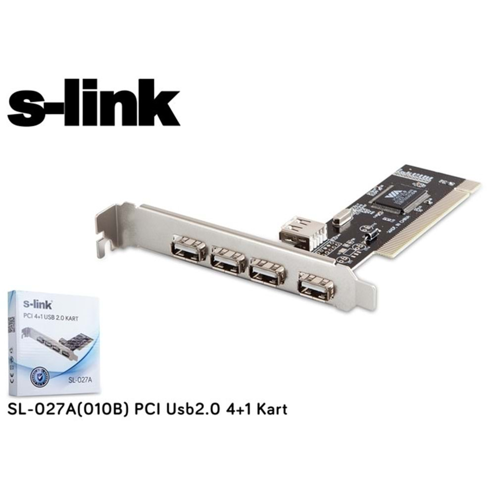 S-link SL-027A(010B) Pci to Usb 2.0 4+1 Kart