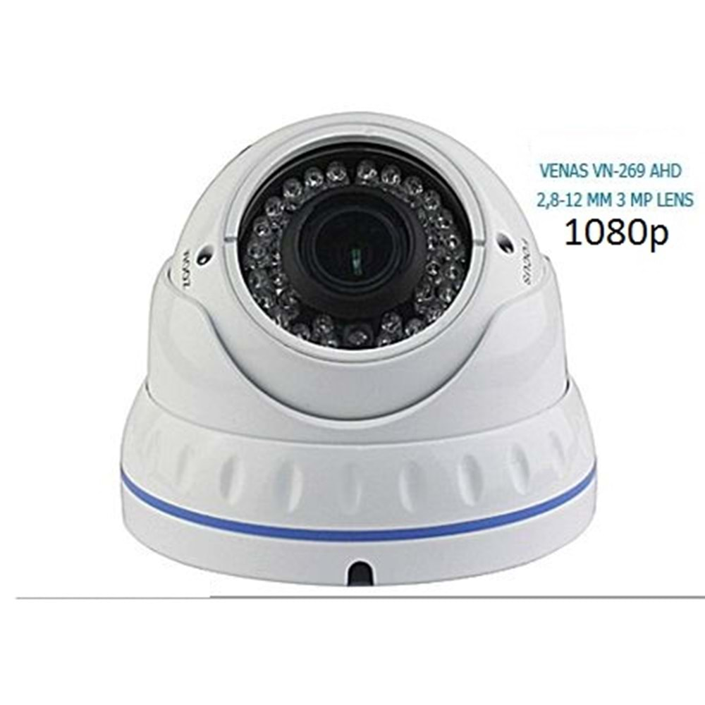 Venas Vn-279 1080p 2.8mm12mm 36Led Dome Kamera