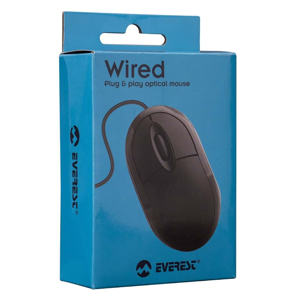 Everest SM-385 Usb Siyah Mouse