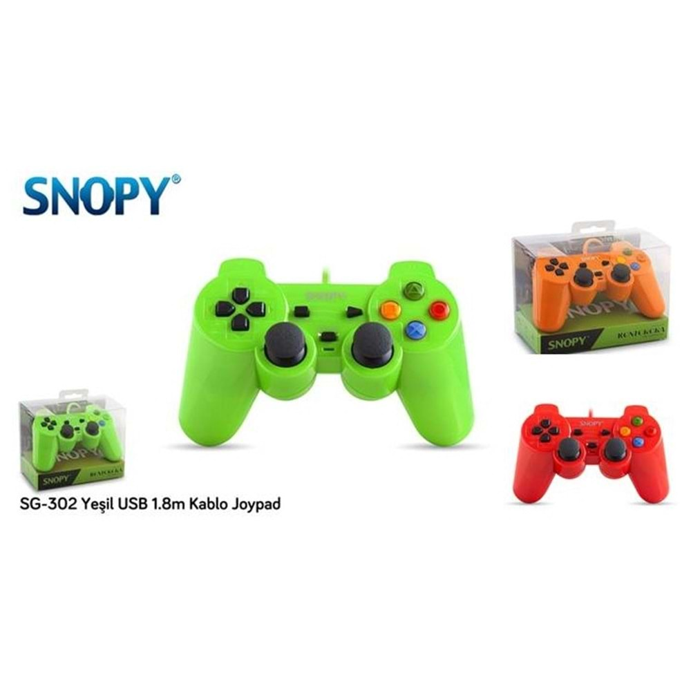 Snopy SG-302 USB 1.8m Kablo Joypad