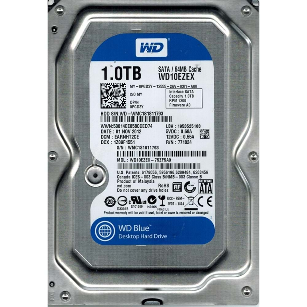 Western Digital 1TB 3.5