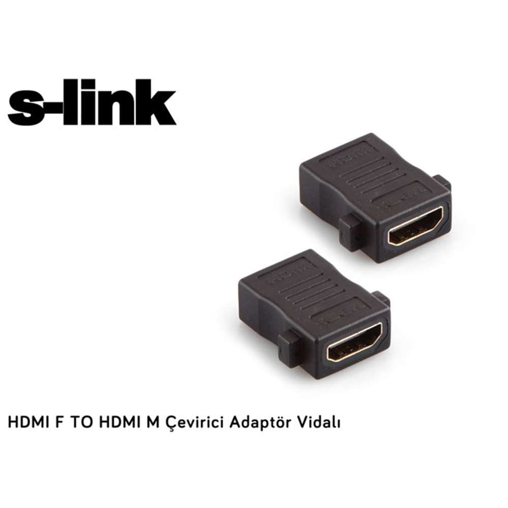 S-link SL-HH75 HDMI F To HDMI F Birleştirici Adaptör Vidalı