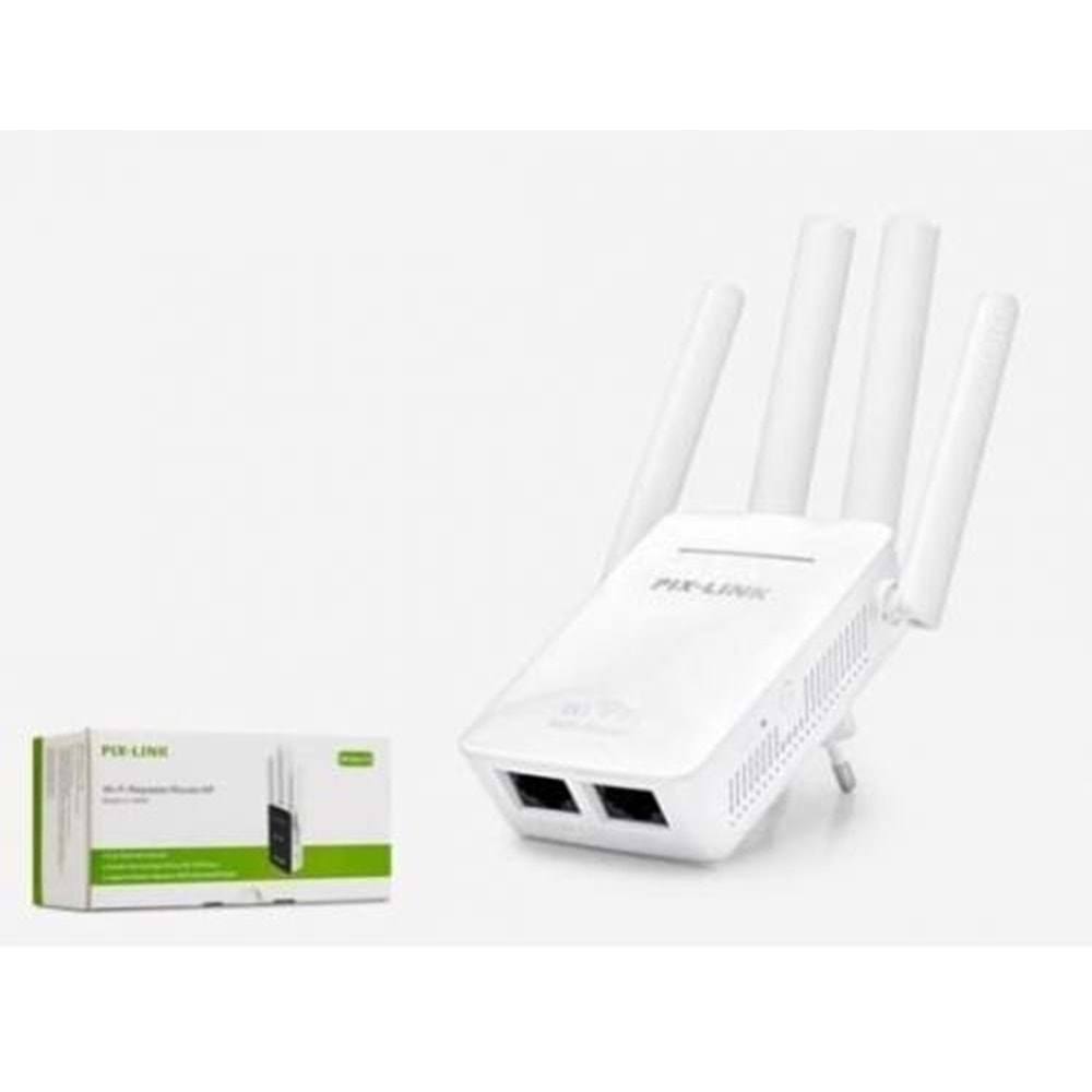 PixLink WR09 Kablosuz-N WPS + WISP+WDS 300 Mbps Repeater+Access Point