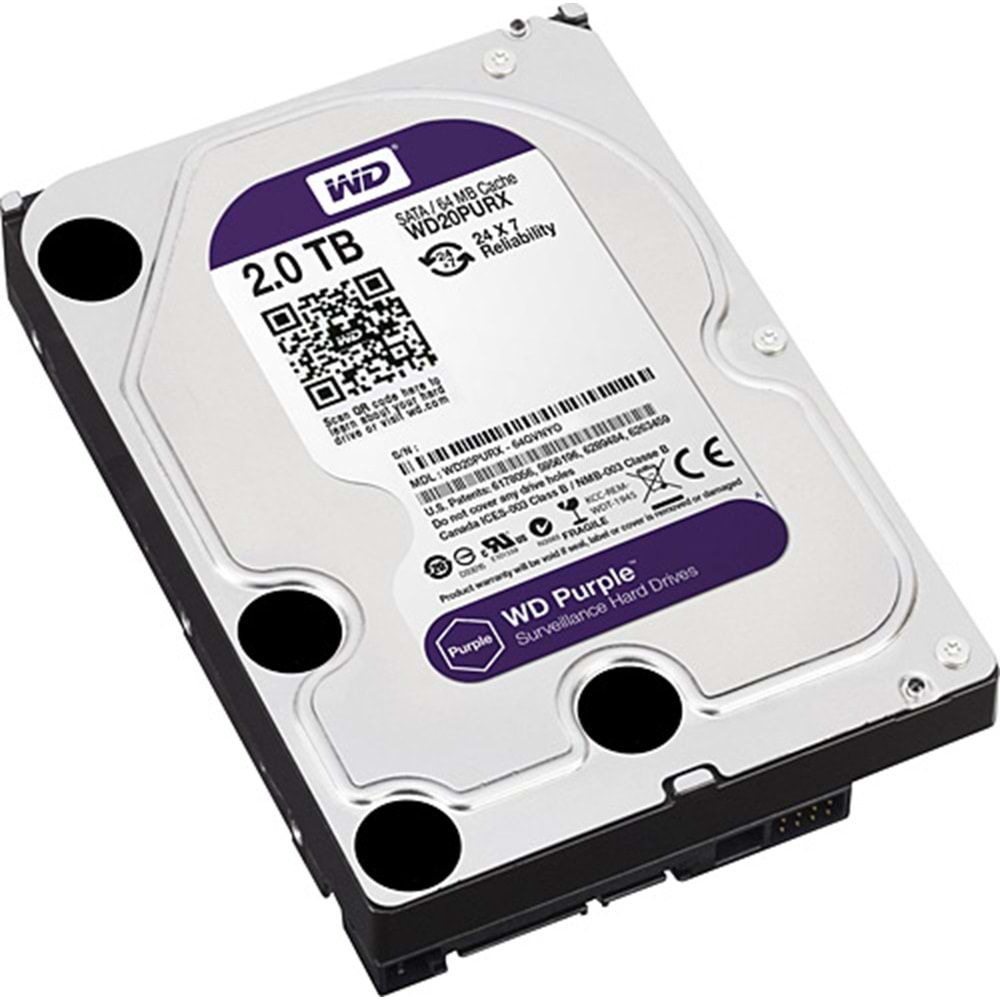 Western Digital 2TB 7/24 Purple 3.5