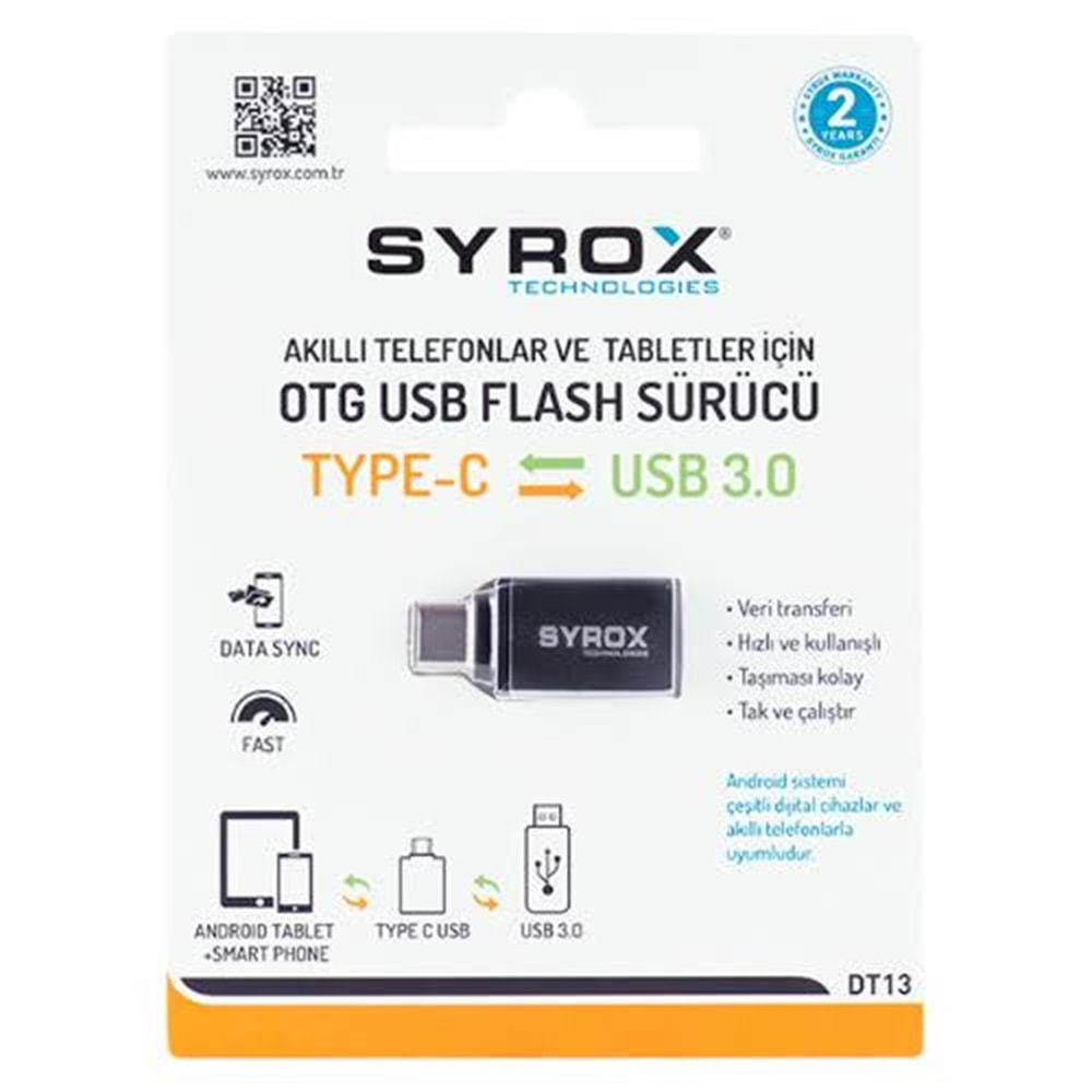 Syrox Dt13 Otg Type-C Dönüştürücü