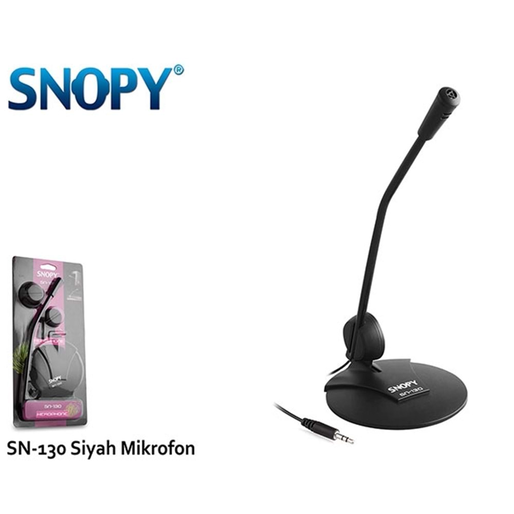 Snopy SN-130 Siyah Mikrofon