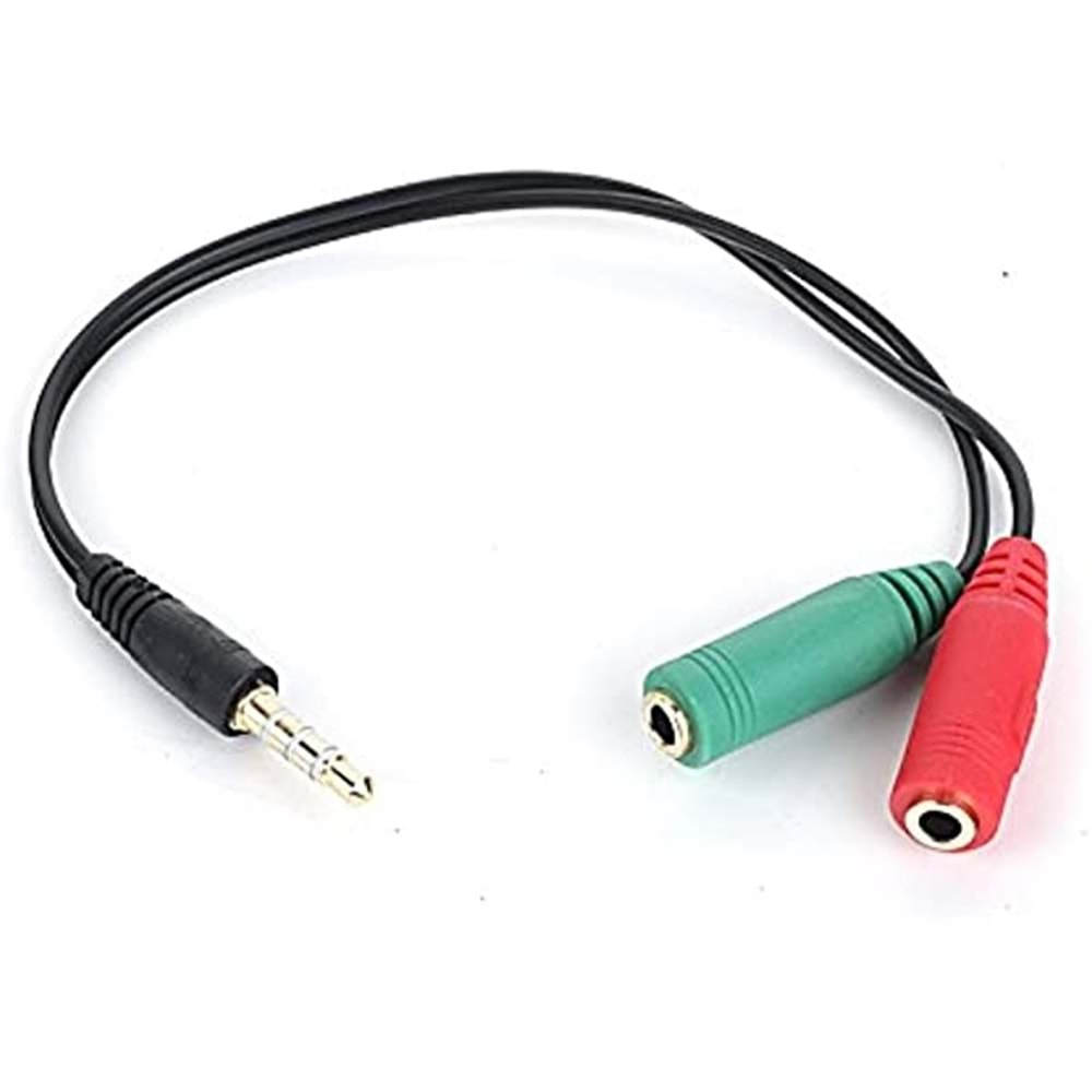 Oem 2*3.5mm Dişi Stereo to 3.5mm Erkek Stereo Kablo