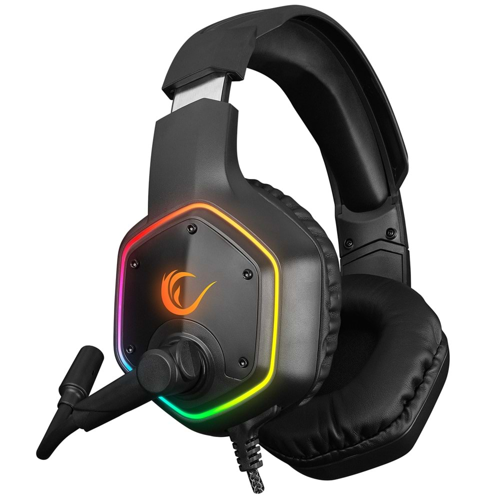 Rampage RM-K33 X-TRACER USB 7.1 Surround RGB Işık Efektli Gaming Oyuncu Mikrofonlu Kulaklık