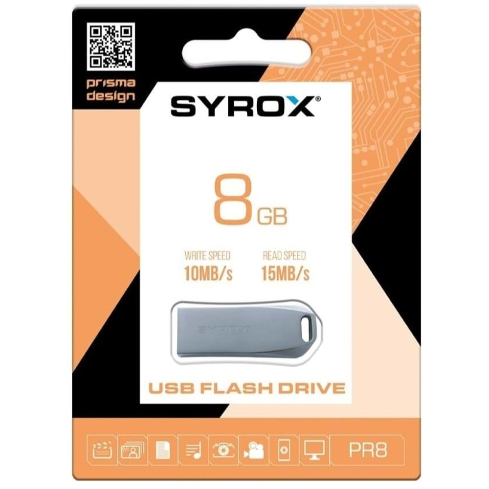 Syrox Pr8 Prizma 8gb Flash Bellek