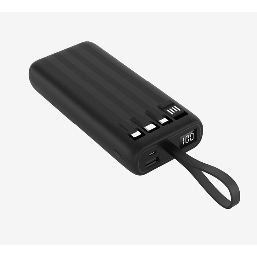 LinkTech AC20 Strong Dual Cable 20.000 mAh Power Bank