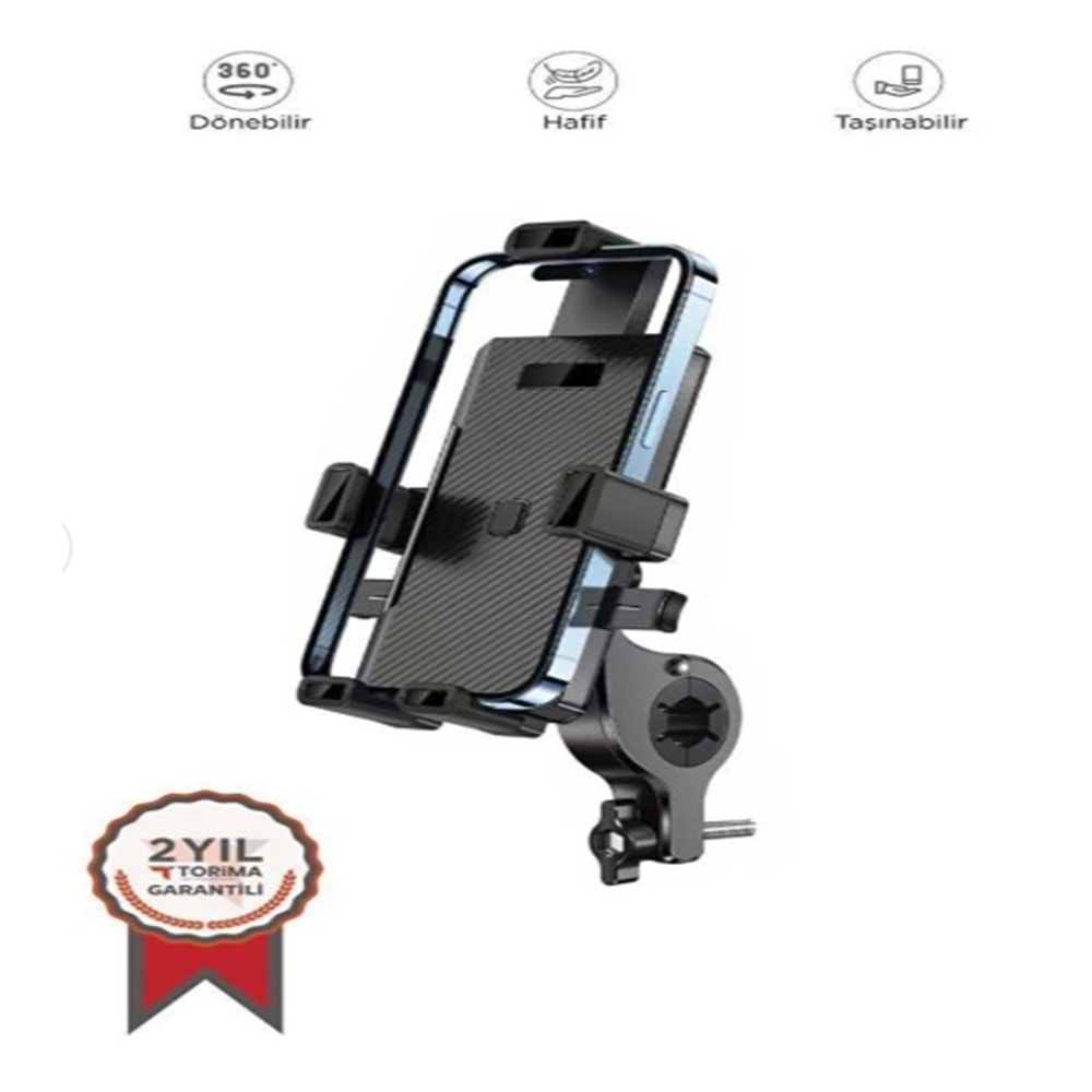 Torima JX-041 Car Holder Siyah Motor ve Bisiklet Telefon Tutucu