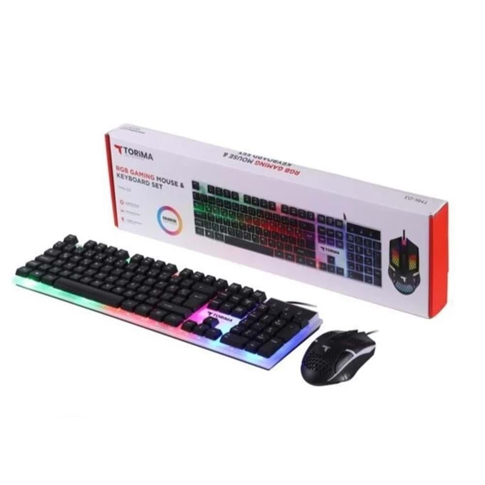 Torima TMK-03 Gaming Rgb Işıklı Kablolu Q Klavye + Mouse Seti
