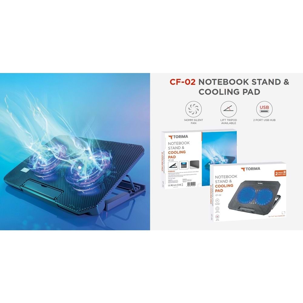 Torima Cf-02 Notebook Soğutucu Stand