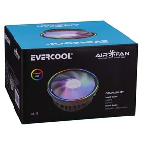 Evercool CS-13 130*130*85mm Intel 775/115X/AMD 2+3-4-FM1 CPU Fan