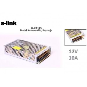 S-link SL-KA150 12V 10A Metal Kamera Güç Kaynağı