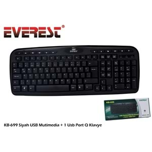 Everest Kb-699 Usb Portlu Multimedya Klavye