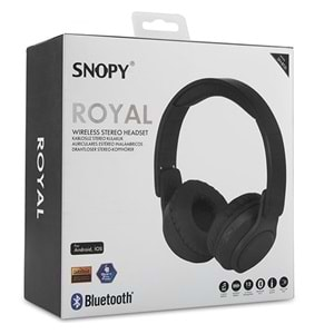 Snopy SN-BT51 ROYAL Siyah Bluetooth Kulaklık