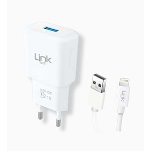 LinkTech T442e Strong ECO Friendly Charger 2.1A with Lightning Şarj Takımı