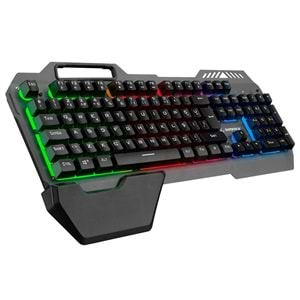 Rampage KB-R132 FALCON-X Gri USB Led Aydınlatmalı Q Gaming Klavye