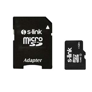 S-link SL-TF264 64 GB Class10 Adaptörlü Micro SD Kart Bellek