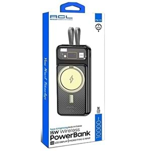 ACL Pw-73 Pd 15w Kablosuz Şarj 10000 mAh Powerbank