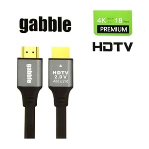 Gabble Hdtv5 5 Metre Altın Uclu HDMI 4K Kablo