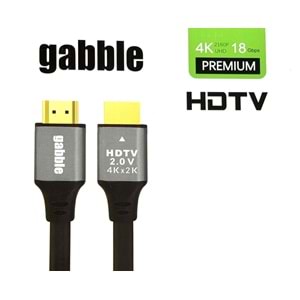 Gabble Hdtv15 15 Metre Altın Uclu HDMI 4K V2 Kablo