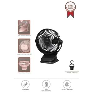 TORIMA F15 Mini Soğutucu Fan Şarjlı Ayarlı