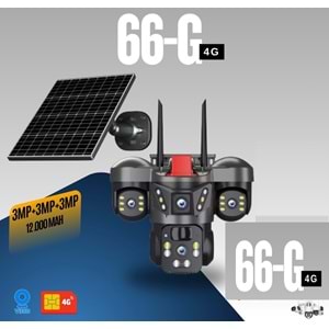 X5Tech Yt-66G 4g 3Mp 3 Kameralı Solar V380