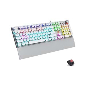 Lecoo KG1102 Red switch Mekanik Bileklikli Metal Oyuncu Klavye