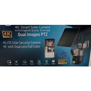 Apronx Apx-wsp242 6Mp 2.8mm 4G Solar Çift Kamera e-SIM 19 Led PTZ Hieasy
