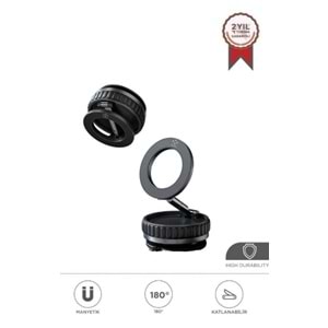 Torima JX-056 Siyah Manyetik 180 Derece Dönebilen ve Katlanabilir Telefon Tutucu