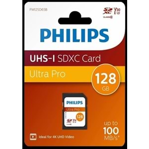 Philips 128Gb Ultra Pro 100Mb/s 4K Uhs-I MicroSDXC Hafıza Kartı