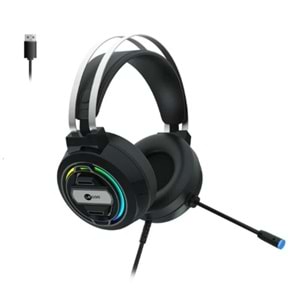 Lecoo HT401 Kablolu USB2.0 RGB LED Aydınlatmalı Kulak Üstü Gaming Kulaklık Siyah