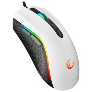 Rampage SMX-R44 V2 Makrolu Beyaz 12800 DPI RGB Ledli Huano Switch Gaming Oyuncu Mouse