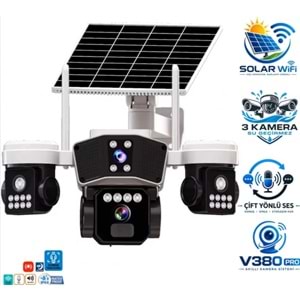 X5 Tech YT-95WS 3Mp+3Mp+3Mp 3 Kameralı Solar Wi-Fi Kamera