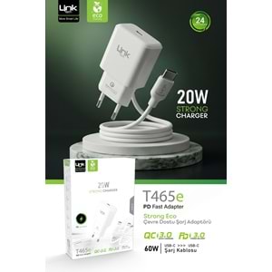 LinkTech T465 20W Pd 3.0 Hızlı Şarj ve 60w Usc to Usc Kablolu Set