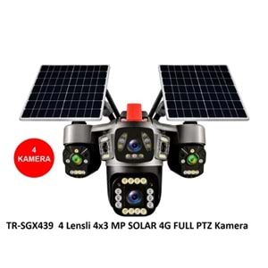 Trio Sgx439 4 Kameralı 3 Ptzli 4G Çift Solar Kamera