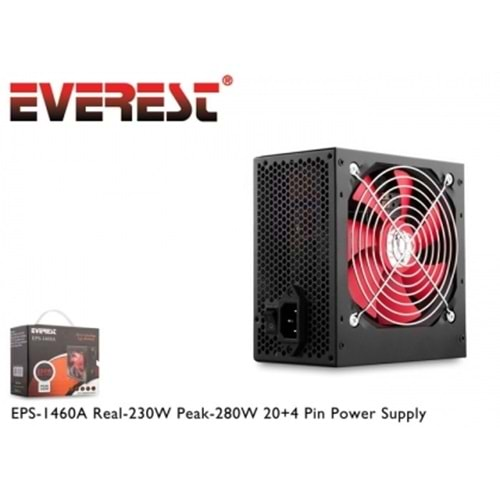 Everest Eps-1460x Real 230w Peak 280w 12Cm Fan Power Suply