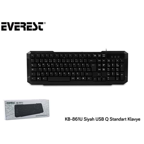 Everest KB- Siyah USB Q Standart Klavye