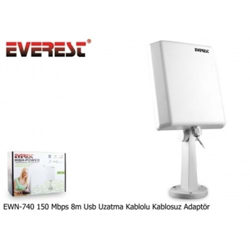 Everest EWN-740 150 Mbps 8m Usb Uzatma Kablosuz Adaptör