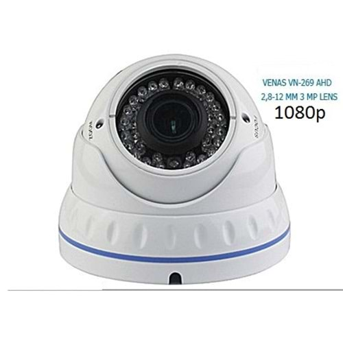 Venas Vn-279 1080p 2.8mm12mm 36Led Dome Kamera