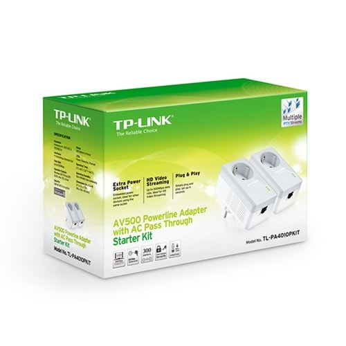 Tp-link Tl-Pa4010Pkit Powerline Adaptör