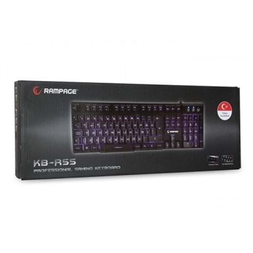 Everest Rampage KB-R55 Siyah Gaming Q Multimedia Klavye