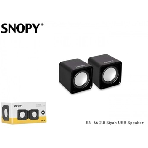 Snopy SN-66 2.0 Siyah/Mavi/Kırmızı USB Speaker