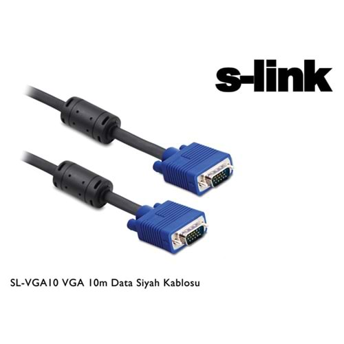 S-link SL-VGA-10 VGA 10m Data Siyah Kablosu