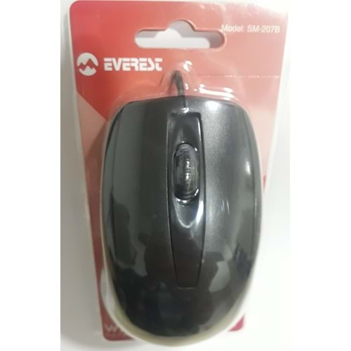 Everest SM-216 Usb Siyah 1200dpi Optik Mouse