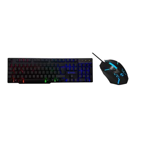 Everest KM-G77 X-VAYNE Siyah Usb Zemin Aydınlatmalı Gaming Klavye Mous